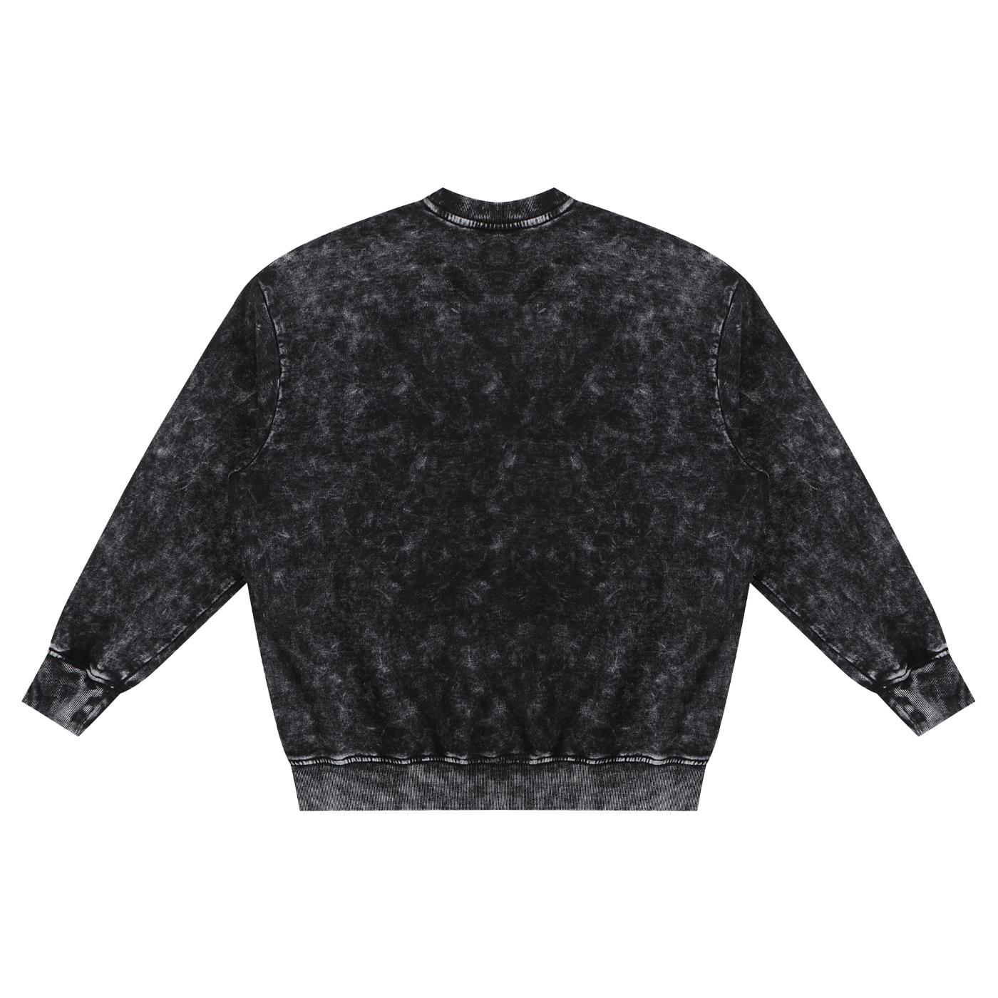 Snow,Washed,Unisex,Long-Sleeve,Sweatshirt