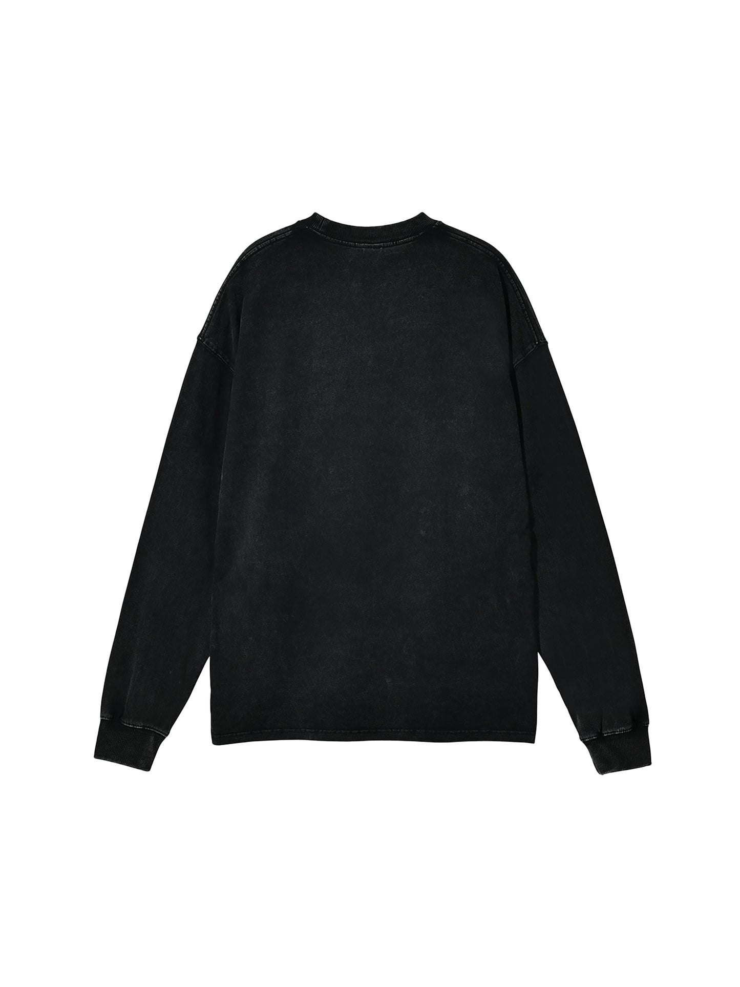 Unisex,Long-sleeve,Oversize,Acid Wash