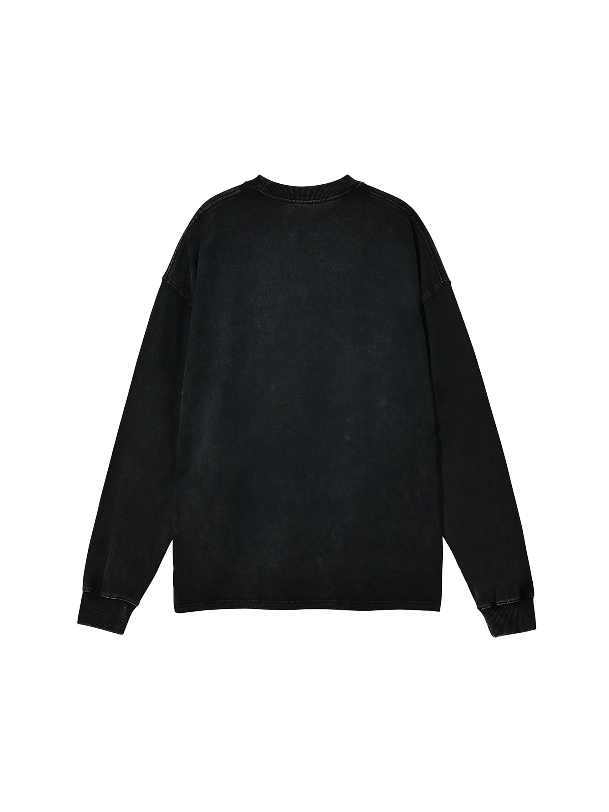 Unisex,Long-sleeve,Oversize,Acid Wash