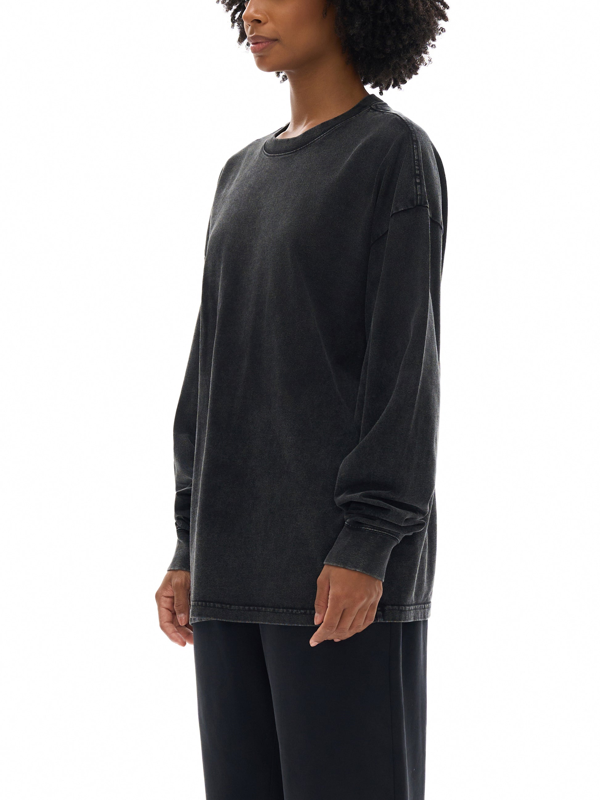 Unisex,Long-sleeve,Oversize,Acid Wash