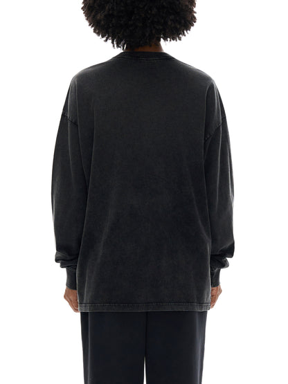 Unisex,Long-sleeve,Oversize,Acid Wash